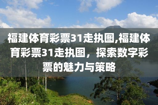 福建体育彩票31走执图,福建体育彩票31走执图，探索数字彩票的魅力与策略